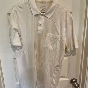 St. John's Bay Off-White Polo Shirt